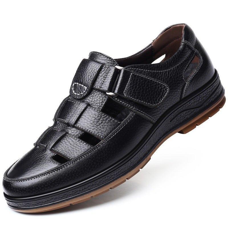 Men's Leather Casual Breathable Sandals (In Stock)