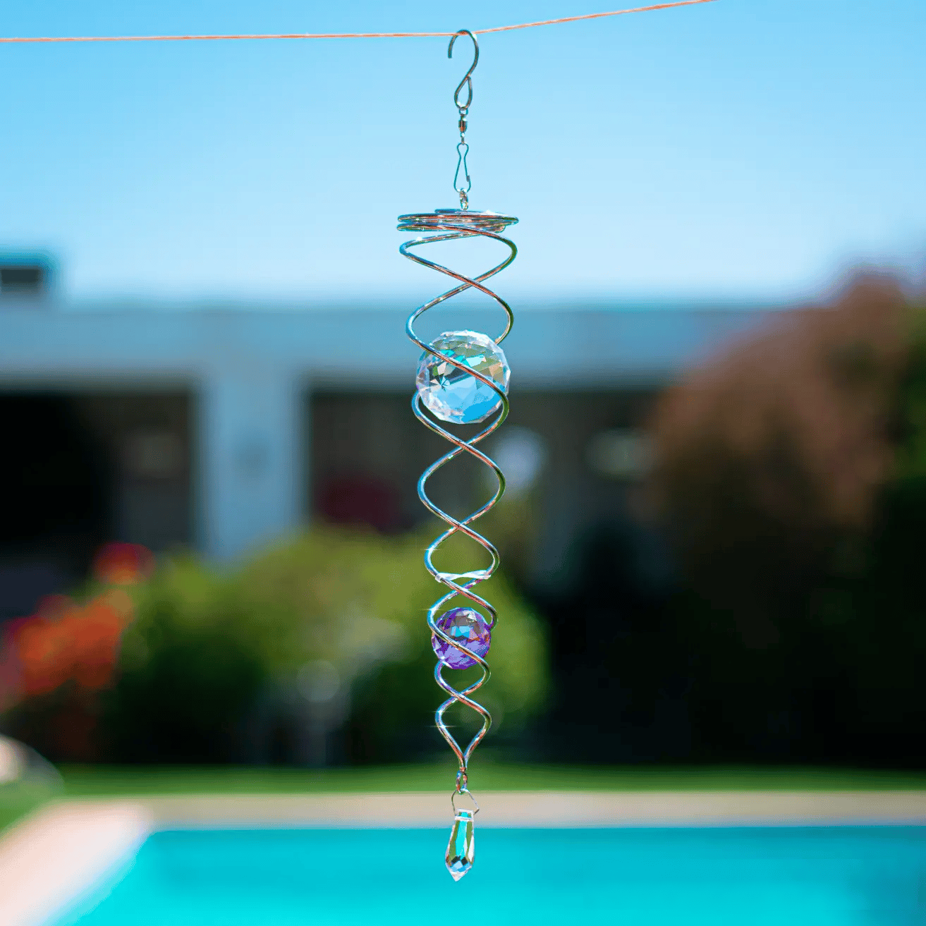 🎐LAST DAY SALE 49% OFF🔥-Gazing Ball Spiral Tail Wind Spinner Stabilizer