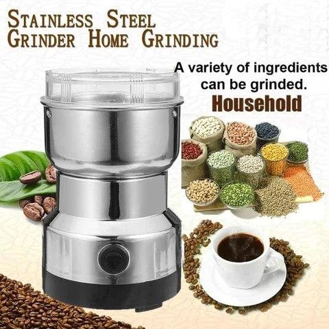 High Power Electric Grinder Machine for Spices. Coffee. Nuts. and Chutneys with Stainless Steel Blades. Best For Every Type Of Dry Ingredients Grinding