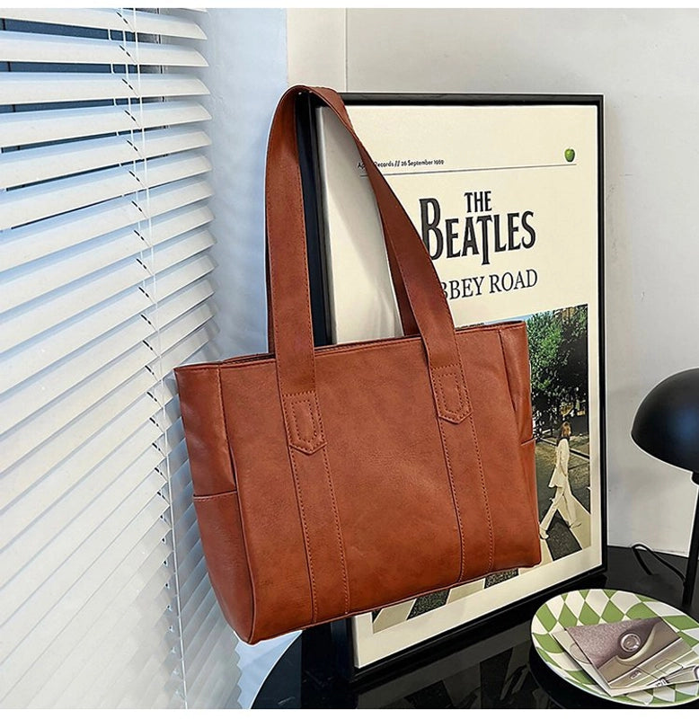 Tote Bag Women's Autumn And Winter New Fashion Women's Handbag Large Capacity Commuter Printed Student Shoulder Bag
