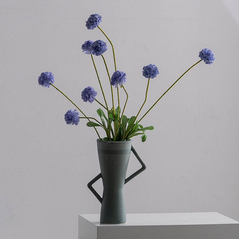 Nordic Matte Cute Vase - Modern Ceramic Flower Pot