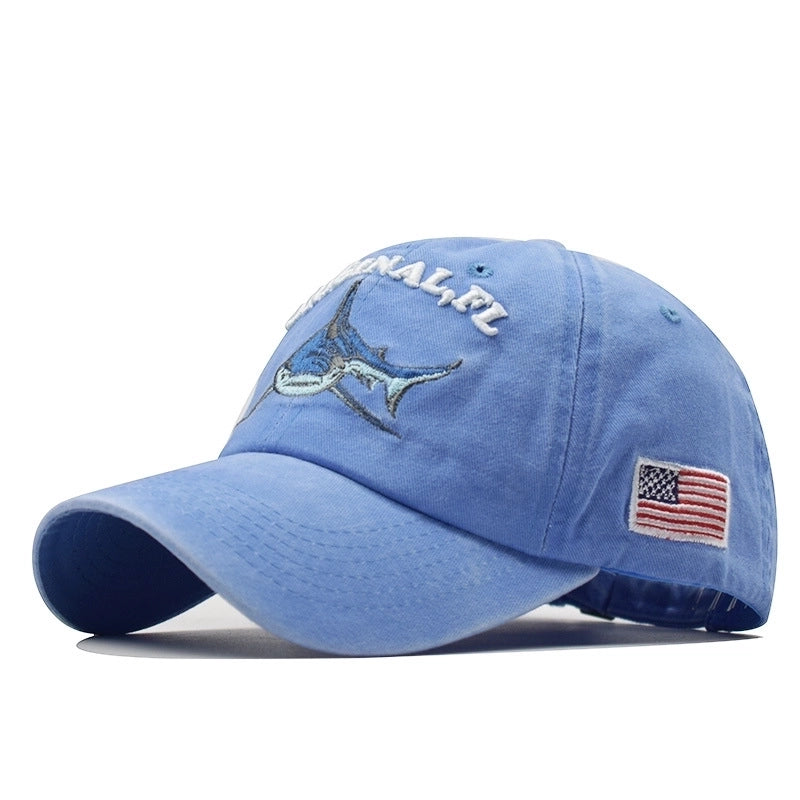 Unisex Vacation Cartoon Embroidery Curved Eaves Baseball Cap