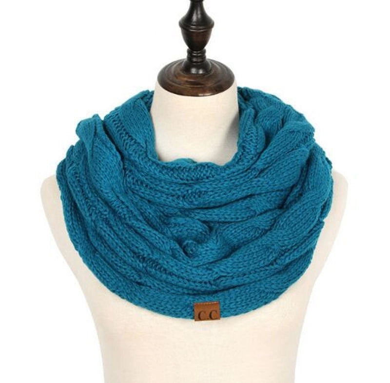 Women's Streetwear Solid Color Knit Scarf