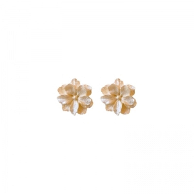 3 Pieces Sweet Heart Shape Rose Flower Inlay Imitation Pearl Alloy Rhinestones Earrings