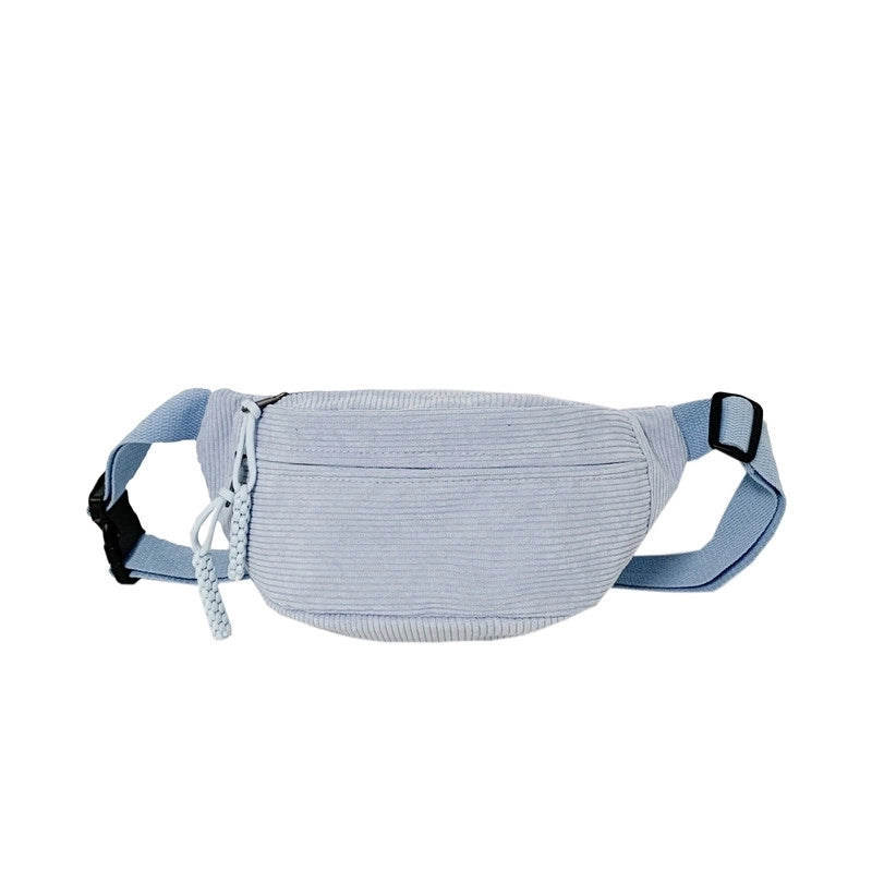 Women's Streetwear Solid Color Corduroy Waist Bags