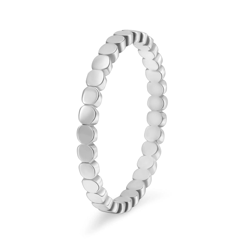 Minimalist Solid Color 304 Stainless Steel 18K Gold Plated Rings