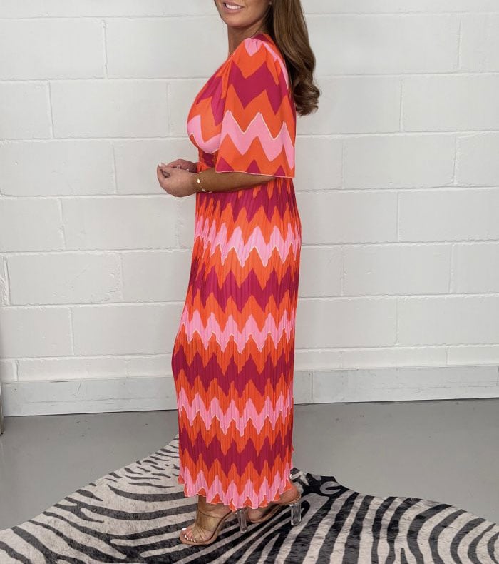 Zig Zag Printed Jumpsuit(Buy 2 Get Free Shipping)