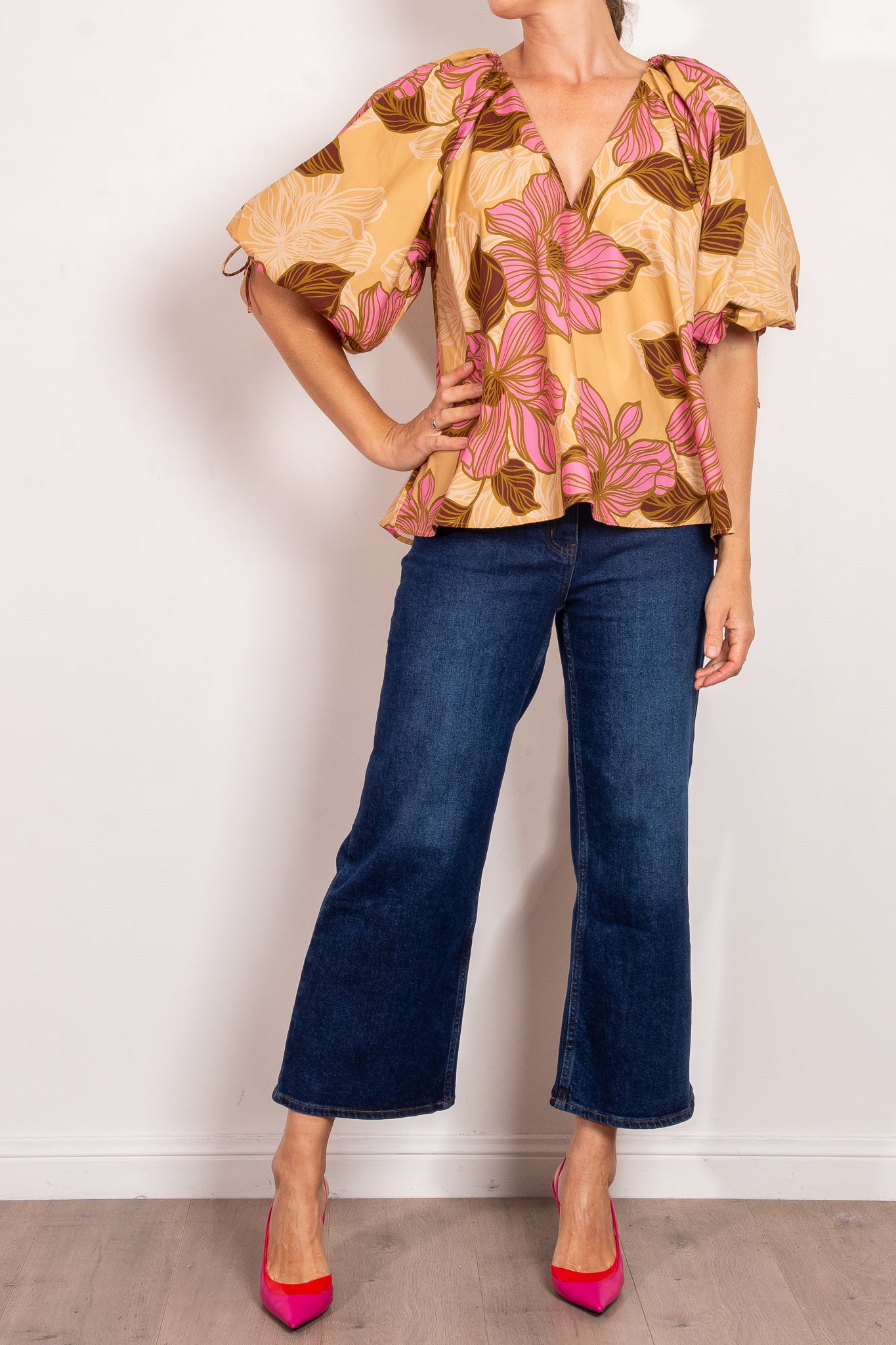 Kinney Miya Rosa Floral Blouse