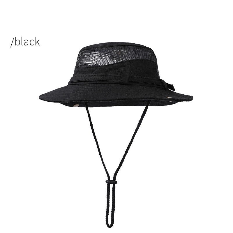 Unisex Casual Minimalist Letter Solid Color Embroidery Big Eaves Bucket Hat