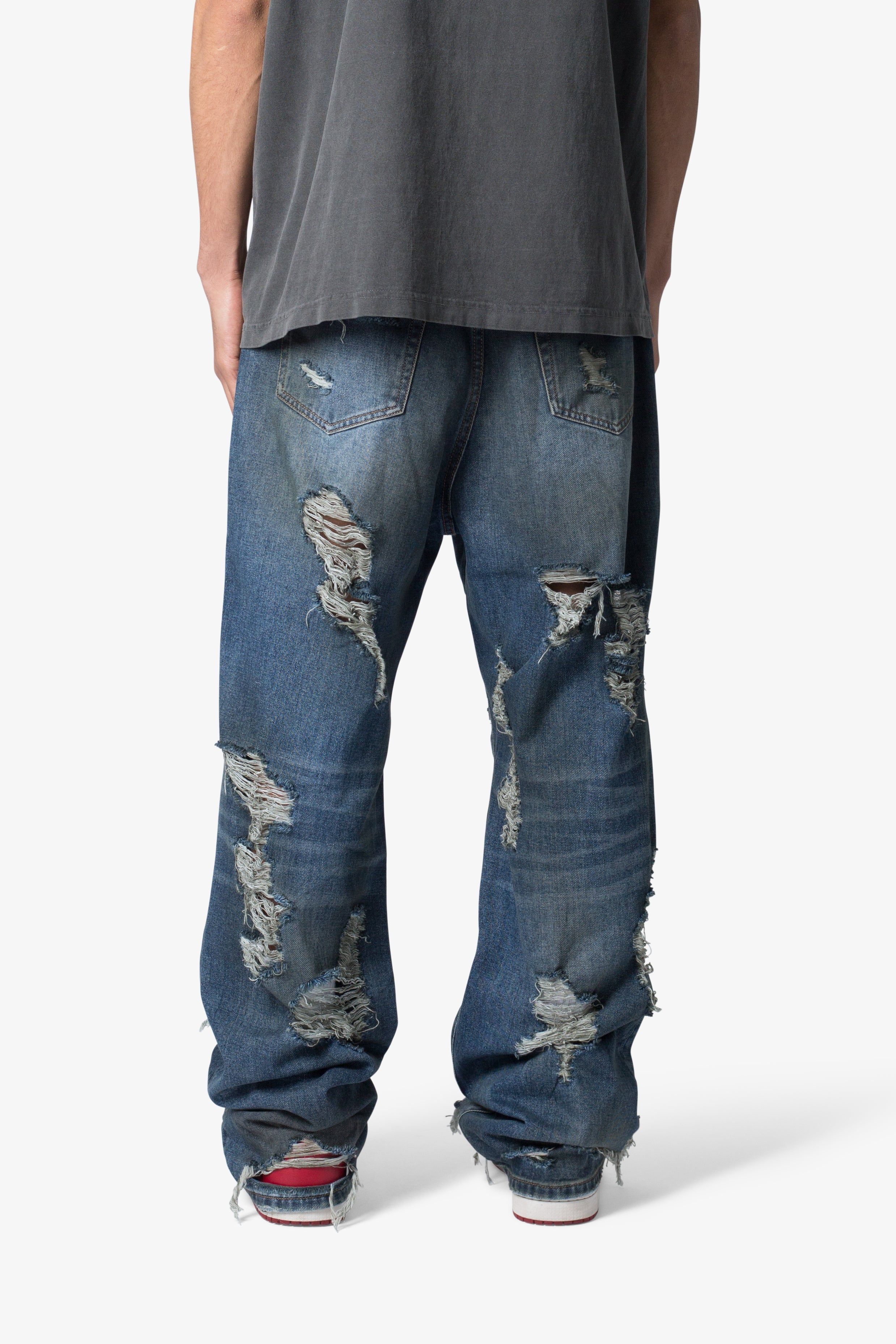 Ultra Baggy Decimated Denim - Blue