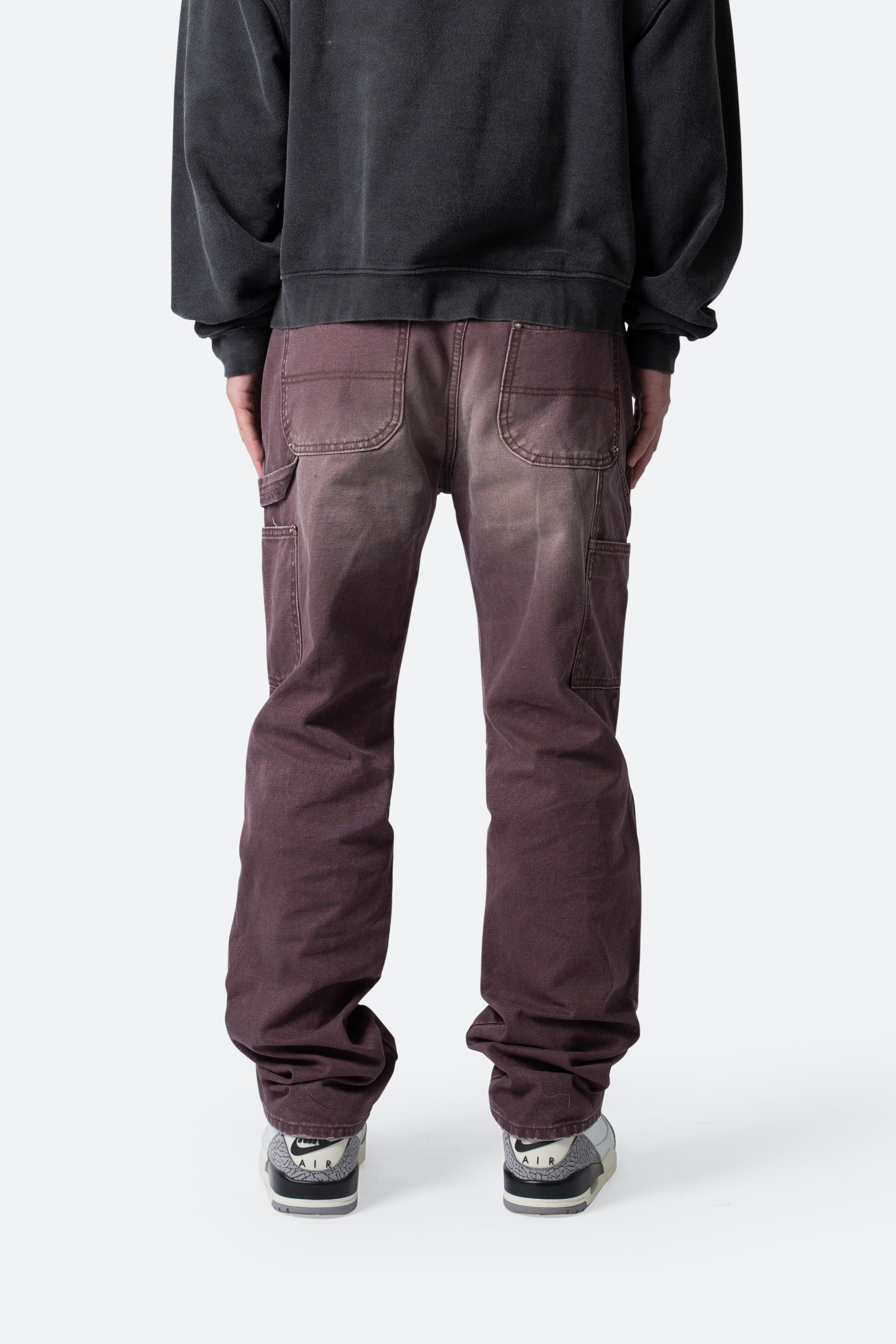 V602 Thrashed Carpenter Pants - Brown