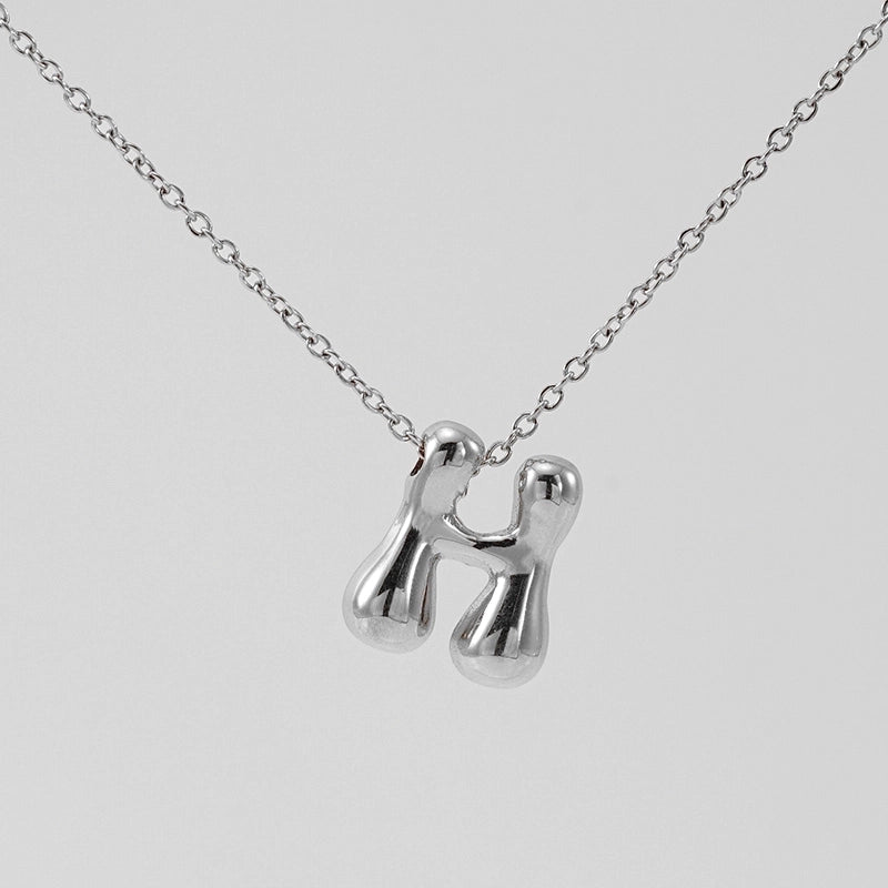 Basic Classic Style Letter 304 Stainless Steel 18K Gold Plated Plating Pendant Necklace