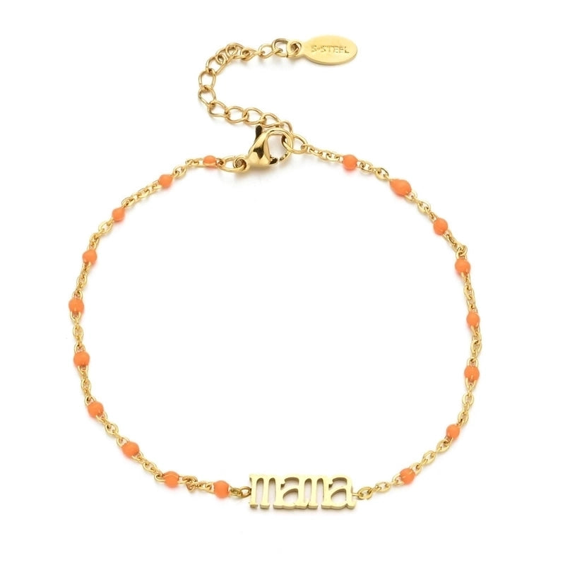 Modern Style Eye Titanium Steel Enamel Bracelets