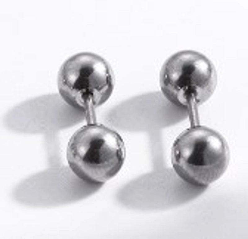 1 Pair Ear Cartilage Rings & Studs Minimalist Geometric 316L Stainless Steel  Plating