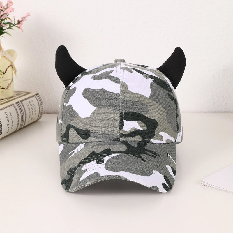 Unisex Casual Vintage Style Minimalist Camouflage Curved Eaves Baseball Cap