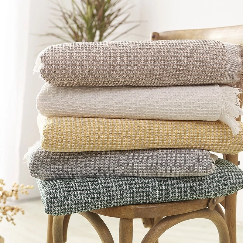 Waffle Sofa Towel Full Cover Cotton Woven Sofa Cushion Four Seasons Universal Sofa Cover Full Cover Universal Cover Towel