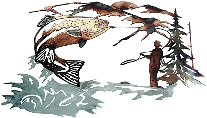 49% OFF -Rustic Style Wild Animals Metal Wall Decoration Art