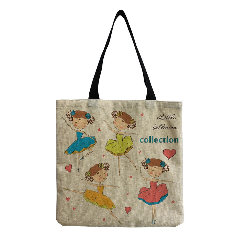 Women's Cotton And Linen Multicolor Vintage Style Vacation Square Open Shoulder Bag