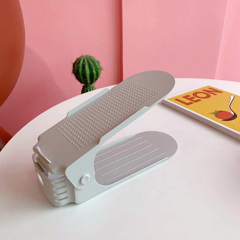 Cute Bear Solid Color Plastic Storage Rack