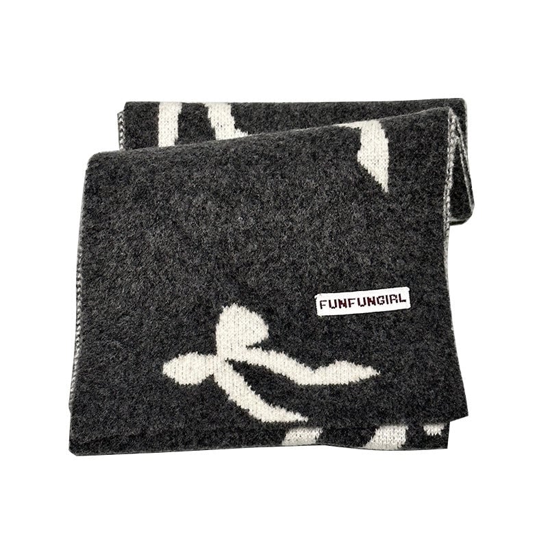 Women's Sweet Bow Knot 羊毛混纺 Scarf
