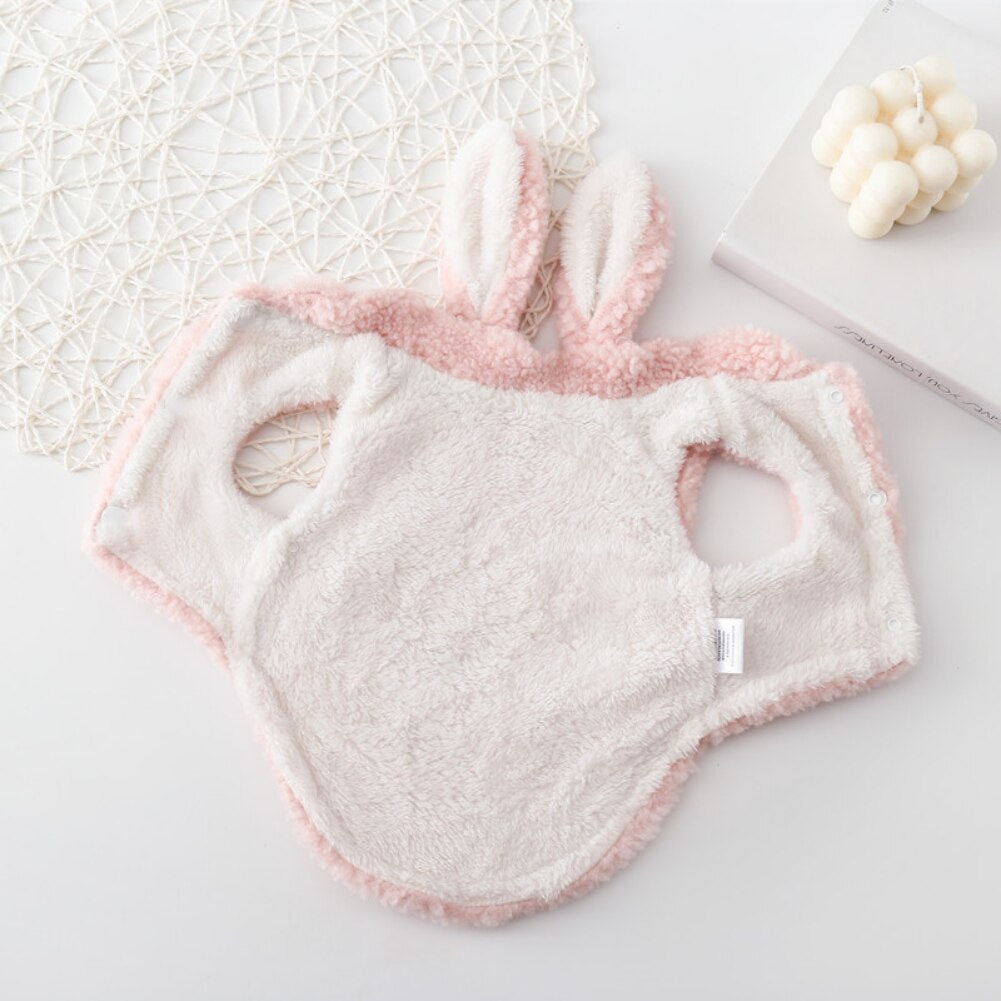 Rabbit Ears Fleece Puppy Hooded Coat