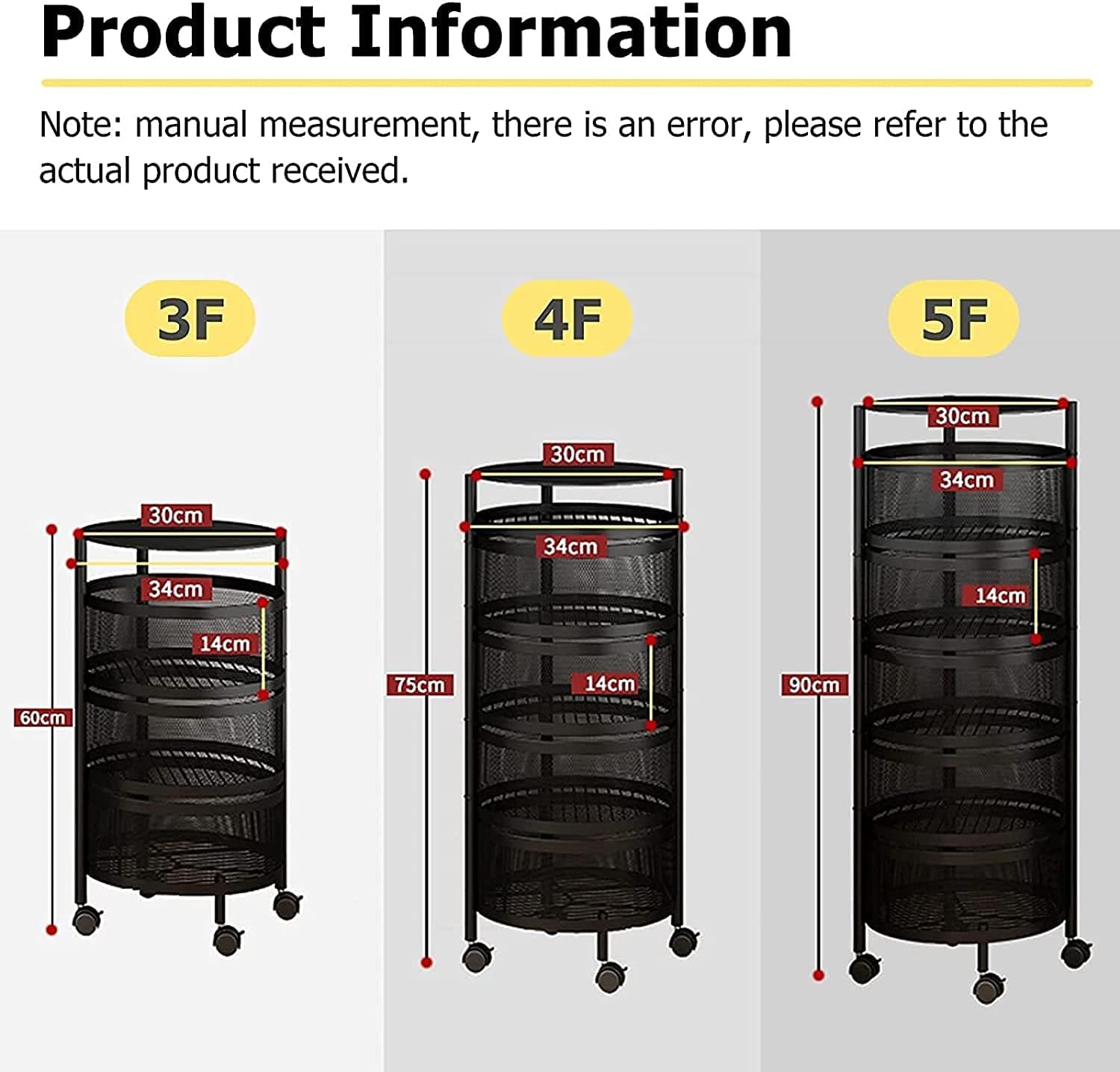 360° Rotating Kitchen Storage Rack