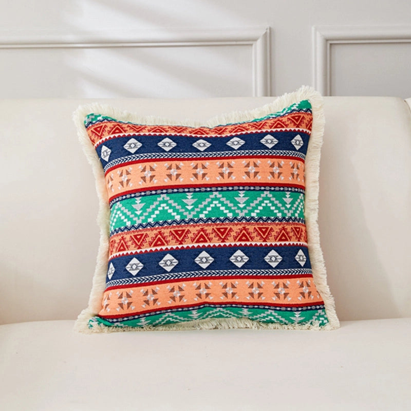 Minimalist Classic Style Geometric Cotton And Linen Pillow Cases