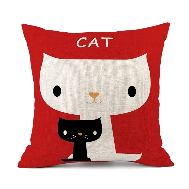 Cute Animal Linen Pillow Cases