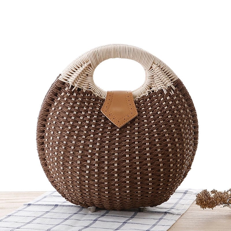 Women's Medium Straw Bag