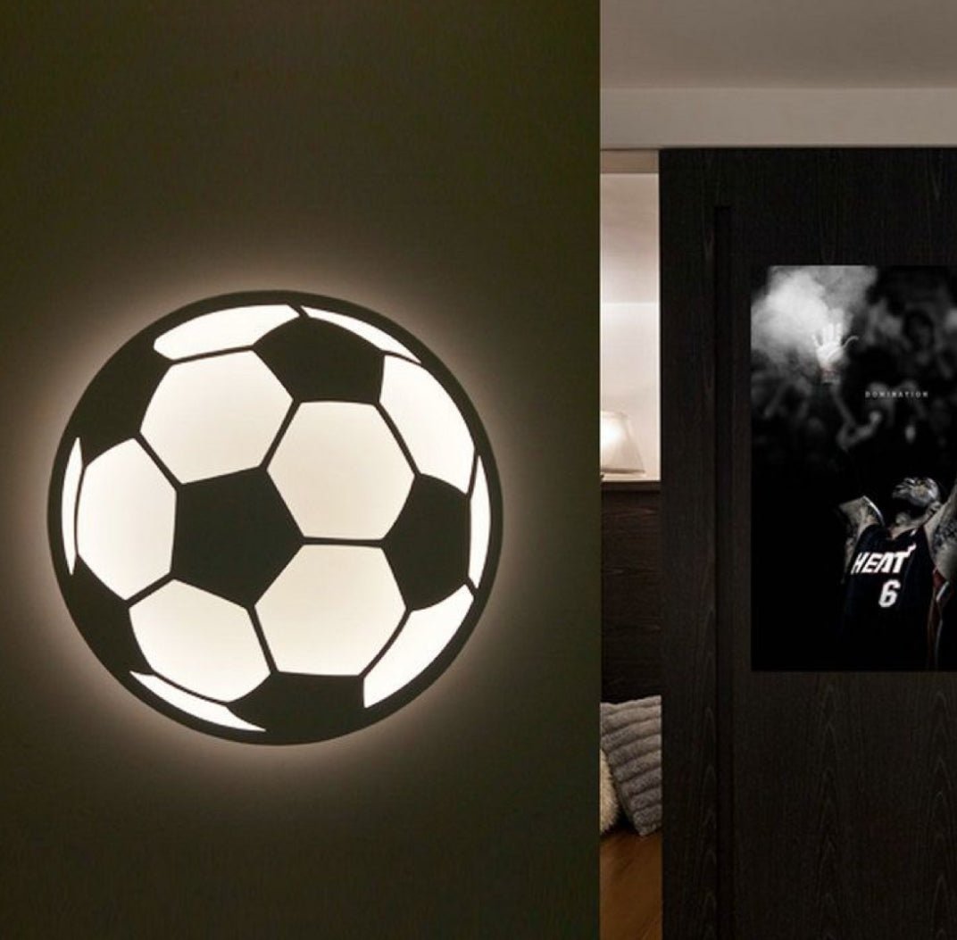 Soccer Ball LED Wall Light for Kids' Room