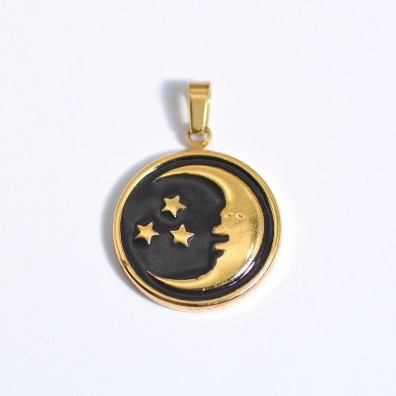 Retro Geometric Titanium Steel Plating Necklace