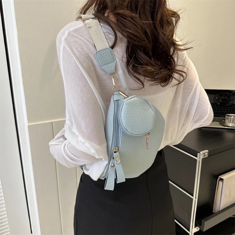 Women's Vintage Style Solid Color Pu Leather Waist Bags