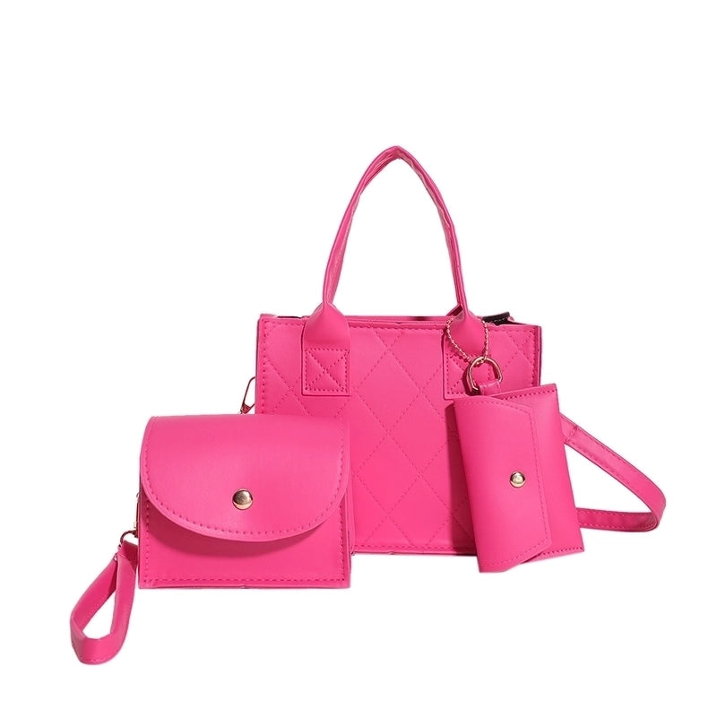 Women's All Seasons Pu Leather Solid Color Vintage Style Square Zipper Handbag