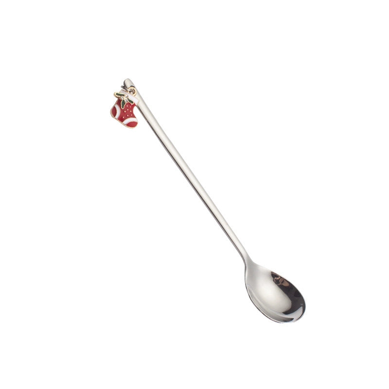 Christmas Cute Solid Color Stainless Steel Spoon 1 Piece 1 Set