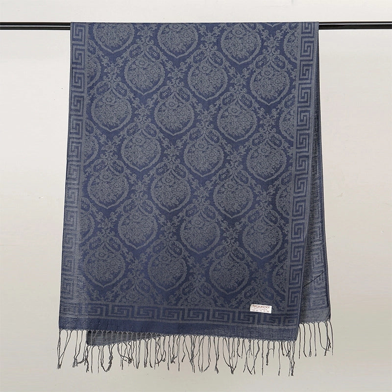 Women's Elegant Basic Solid Color Polyester Shawl
