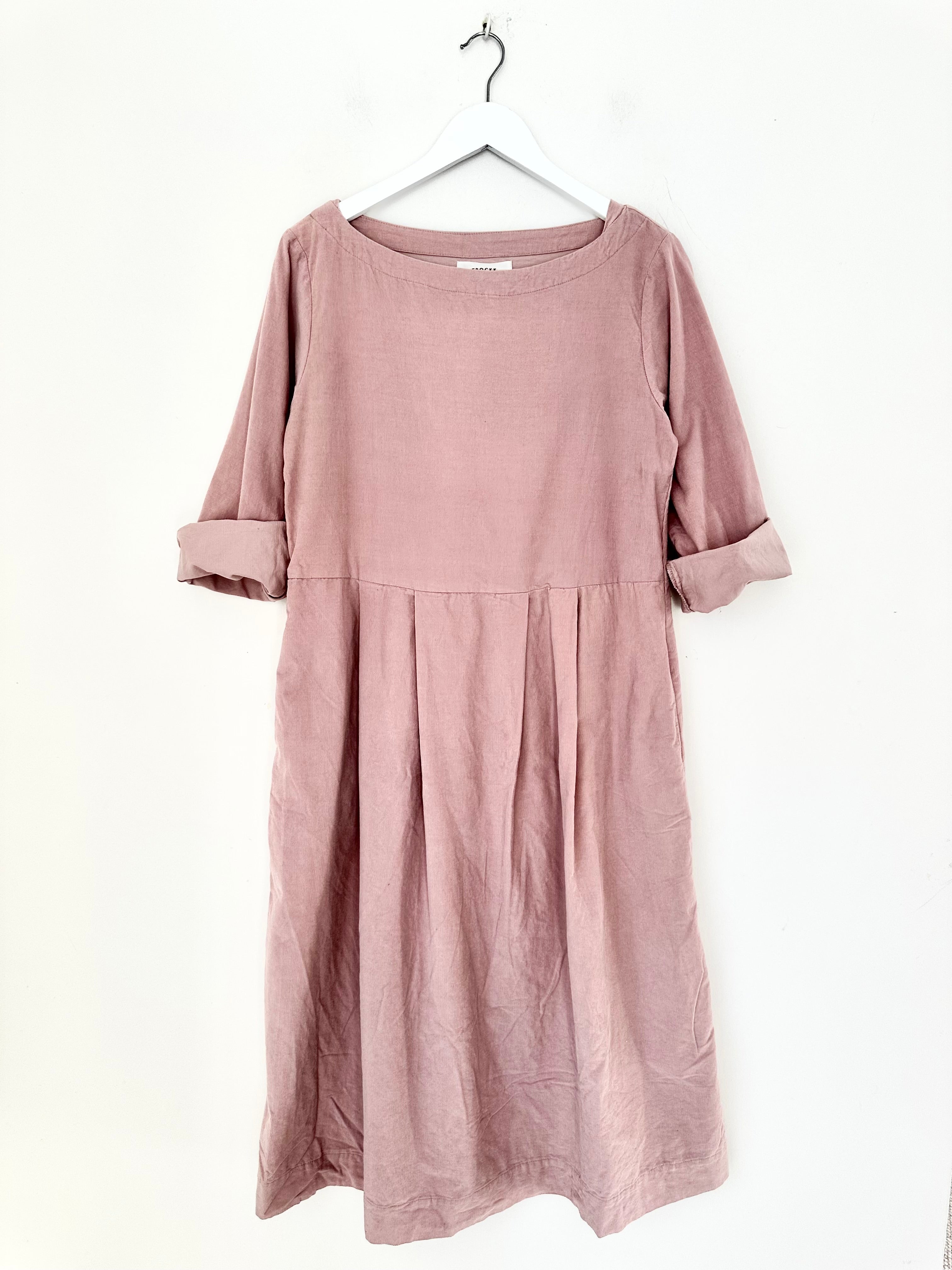 laura dress - dusty pink cord