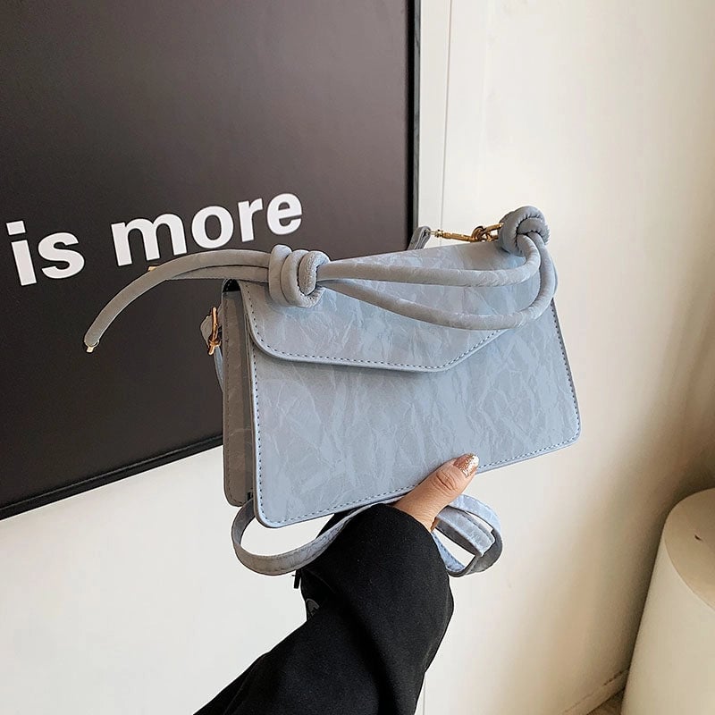 Women's Medium Pu Leather Solid Color Basic Vintage Style Flip Cover Crossbody Bag