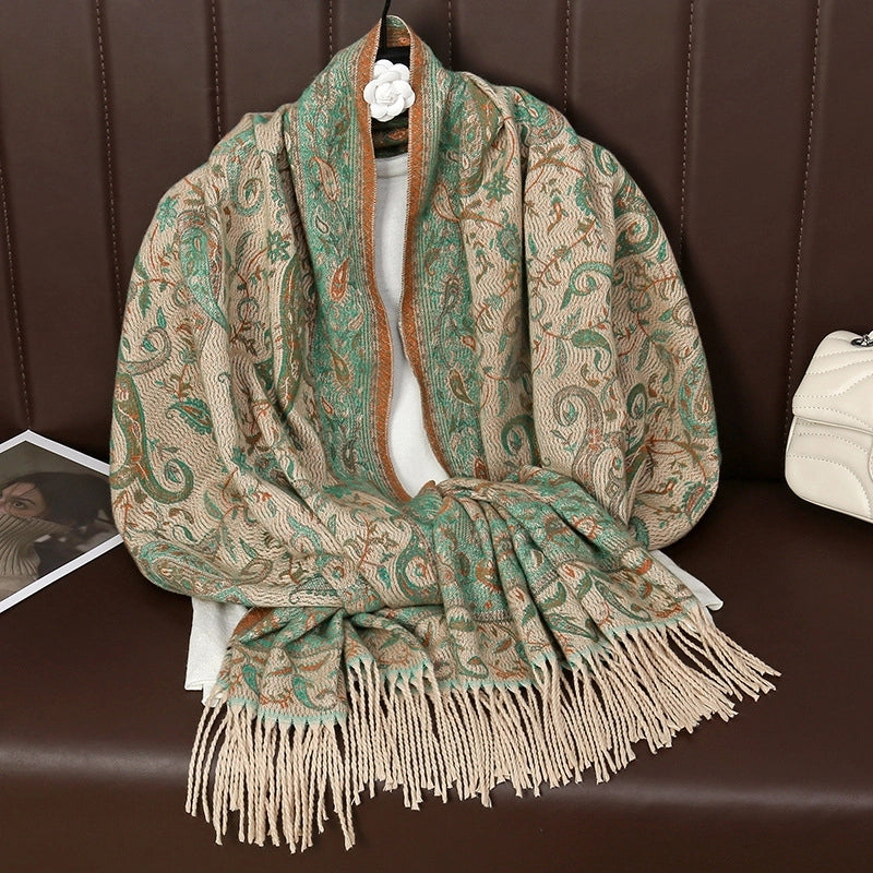 Women's Ethnic Style Minimalist Geometric Solid Color Polyester Scarf