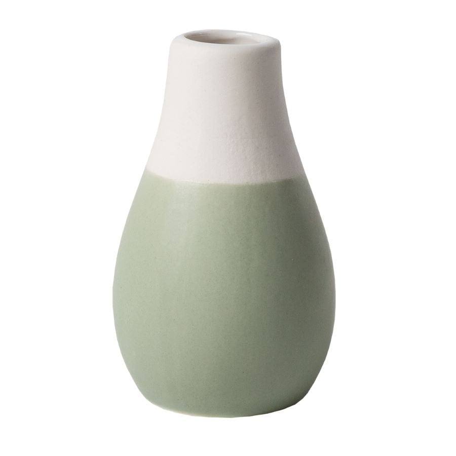 Pastel Mini Vases. Set of 4 - Green