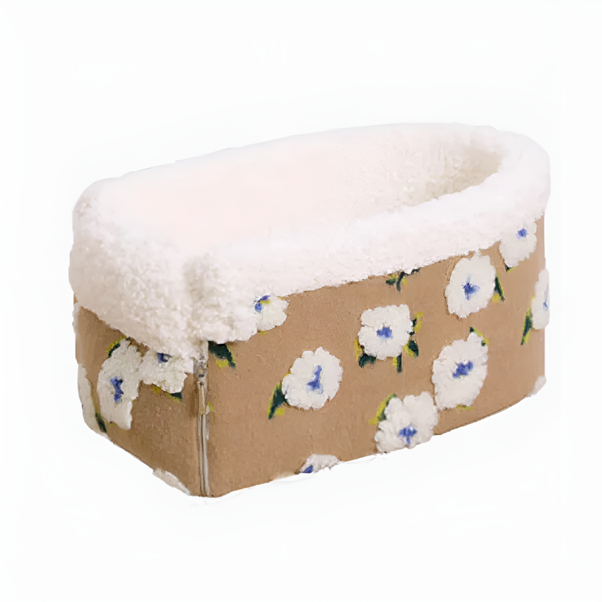 Fluff Floral Car Pet Booster Seat