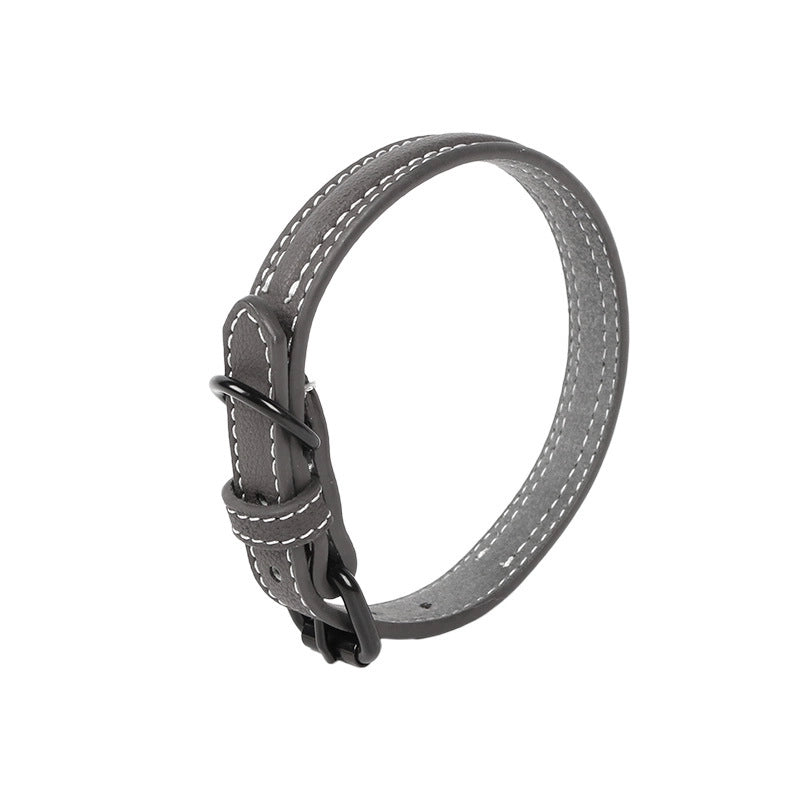 Pet Pu Leather Adjustable Collar Dog Cats Multi-size Collar Collars