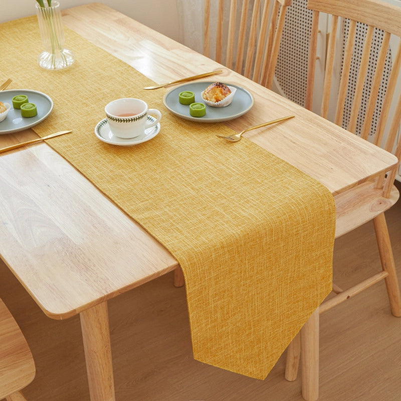 Minimalist Solid Color Linen Tablecloths