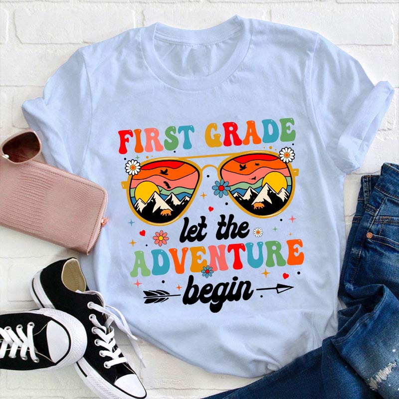 Personalized Let The Adventure Begin Teacher T-Shirt