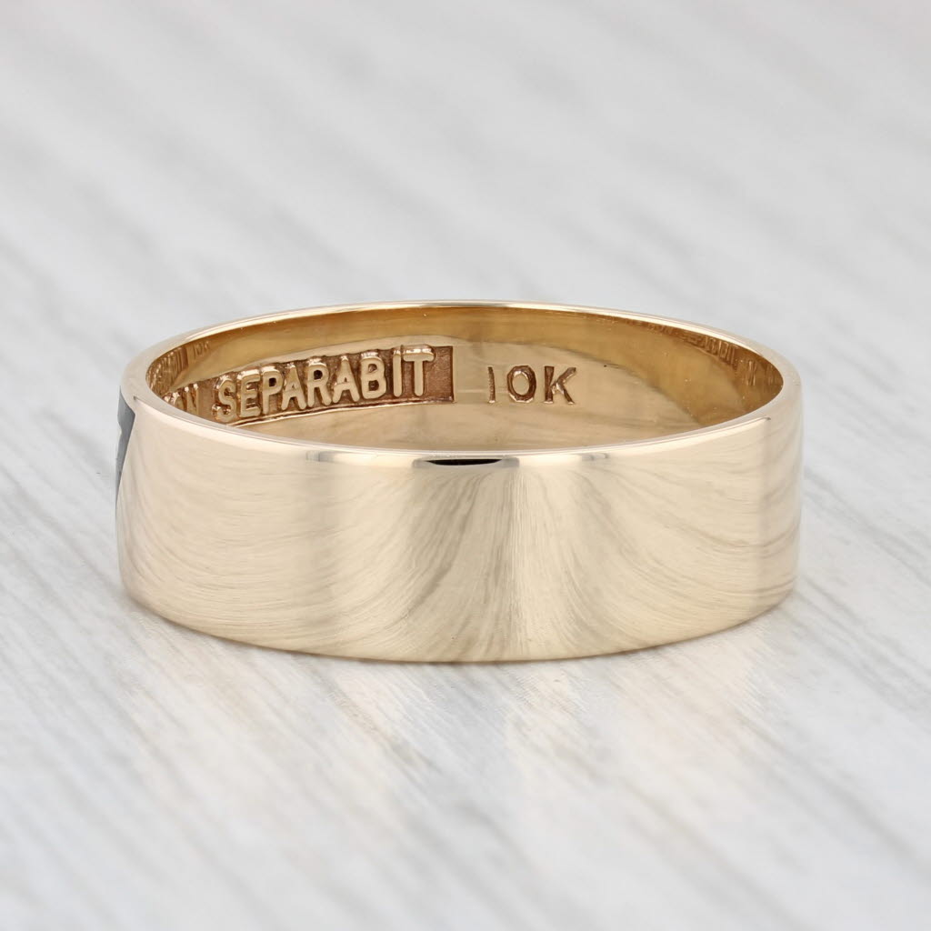 14th Degree Yod Ring 10k Gold Scottish Rite Masonic Band Size 11