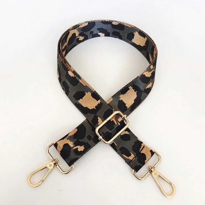 Nylon Leopard Bag Strap