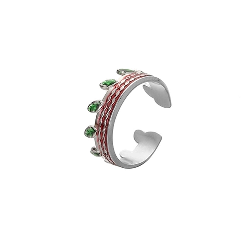 Ethnic Style Sun Star 304 Stainless Steel Artificial Gemstones Rhinestones Enamel Inlay Open Rings