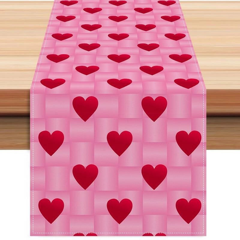 Valentine'S Day Casual Elegant Minimalist Letter Heart Shape Polyester Tablecloths
