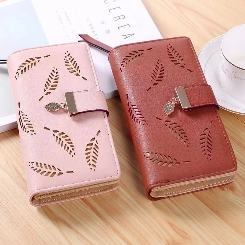 Women's Spring&summer Pu Leather Geometric Vintage Style Square Zipper Buckle Long Wallet