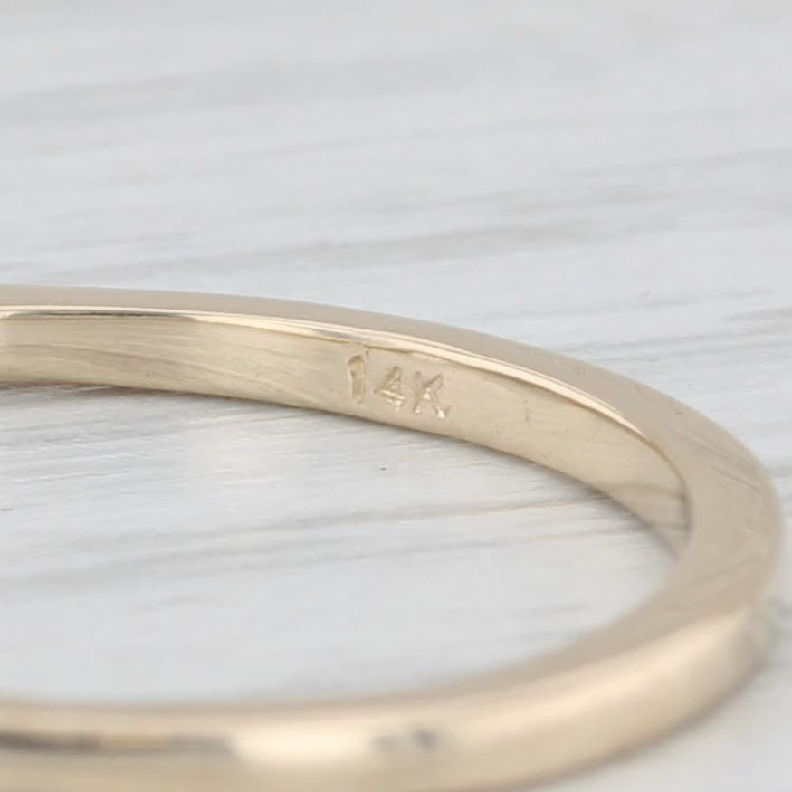 0.20ctw Diamond Ring Jacket Enhancer Stackable Wedding Band 14k Yellow Gold
