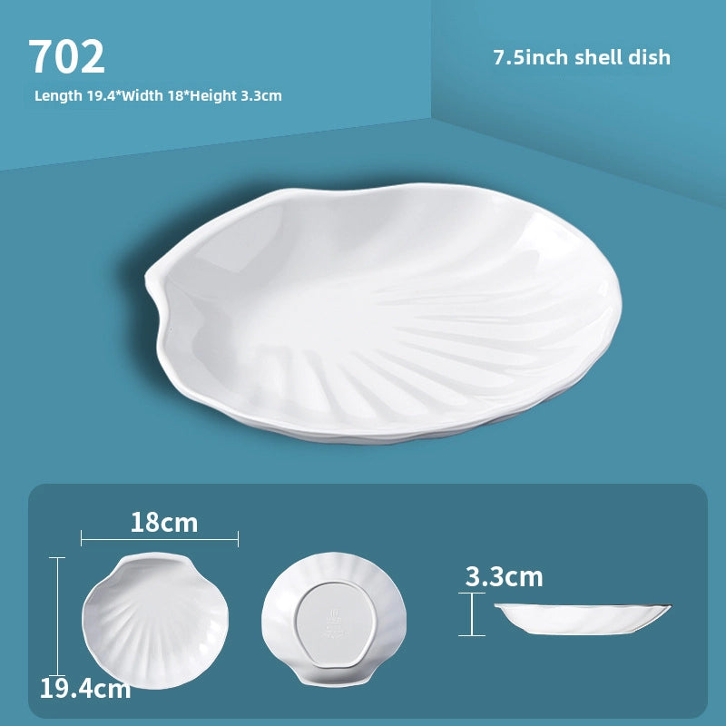 White Melamine Round Flavor Dish Vinegar Dish Catering Hot Pot Shop Commercial Imitation Porcelain Three-compartment Dip Dish Seasoning Dish